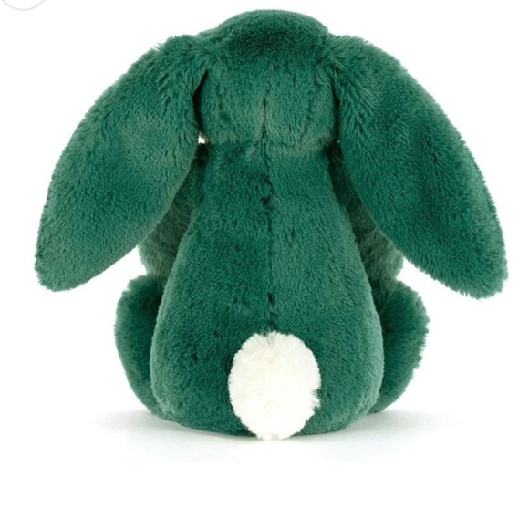 Jellycat Bashful Teal Bunny 7.1x3.5" Soft & Plush BNWT Authentic - Picture 2 of 3
